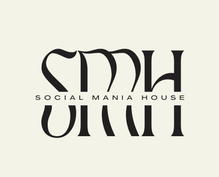 Black and Grey Simple and Circular Social Media Logo